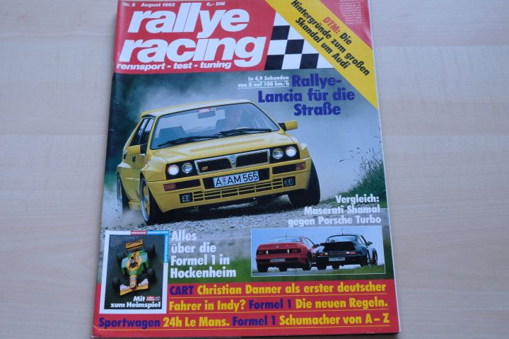 Deckblatt Rallye Racing (08/1992)
